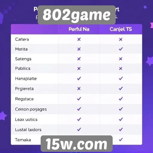 Comparação de 802game com outras plataformas de jogos